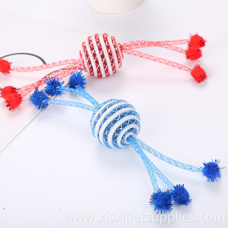 wholesale two color kitten Teasing Ball Toy for Cats Playing
